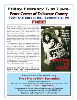 Peace Center of Delaware County FREE!