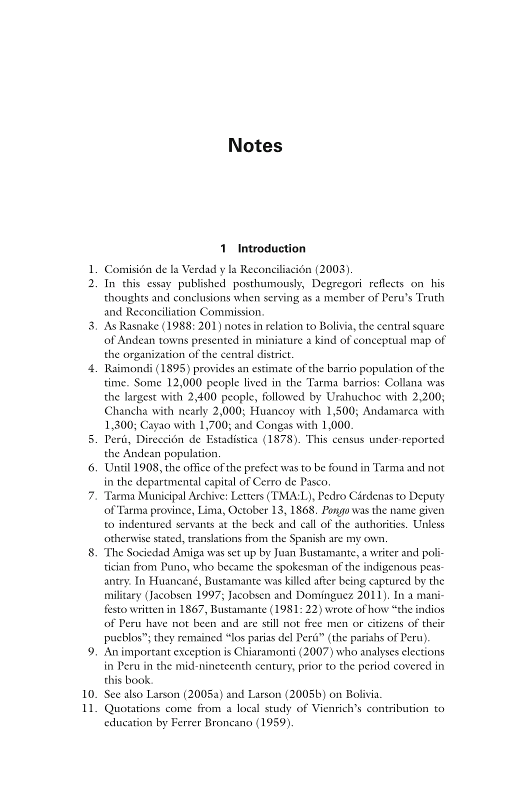 2 . in This Essay Published Posthumously, Degregori Reflects on His Thoughts and Conclusions When Serving As a Member of Peru’S Truth and Reconciliation Commission