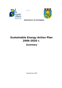 Sustainable Energy Action Plan 2006-2020 Г. Summary