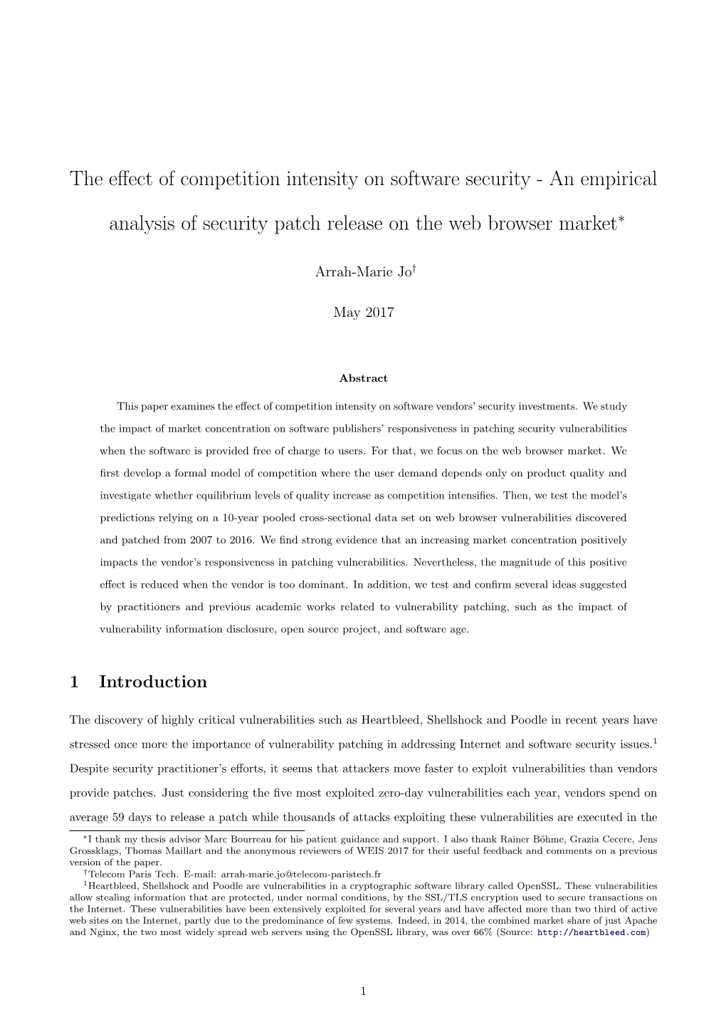 An Empirical Analysis of Security Patch Release on the Web Browser Market