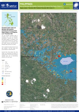 Camarines Sur Provinces, Bicol Region (Region V) Imagery Analysis: 1 November 2020 | Published 5 November 2020 | Version 1.0 TC20201101PHL