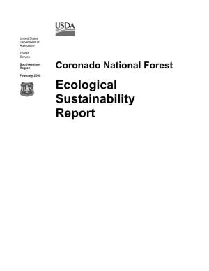 Ecological Sustainability Report