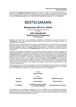 Bertelsmann SE & Co. Kgaa