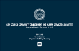 City Planning Quarterly Report