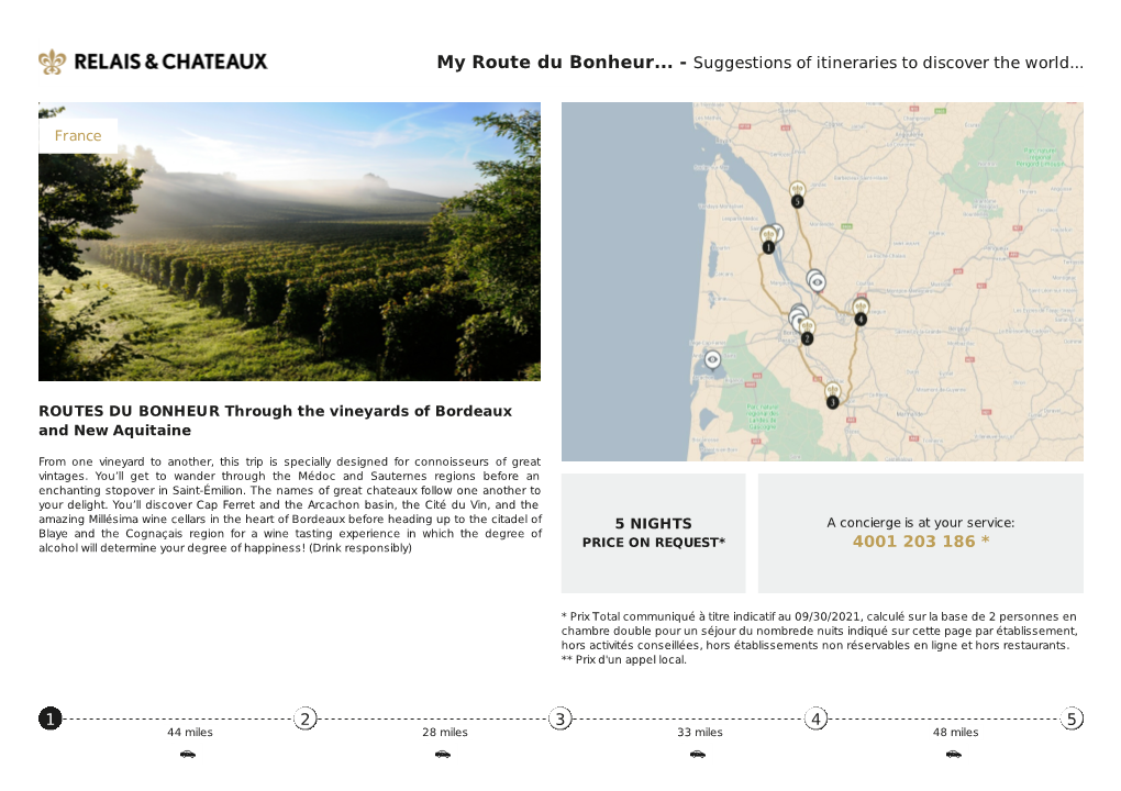 ROUTES DU BONHEUR Through the Vineyards of Bordeaux and New Aquitaine