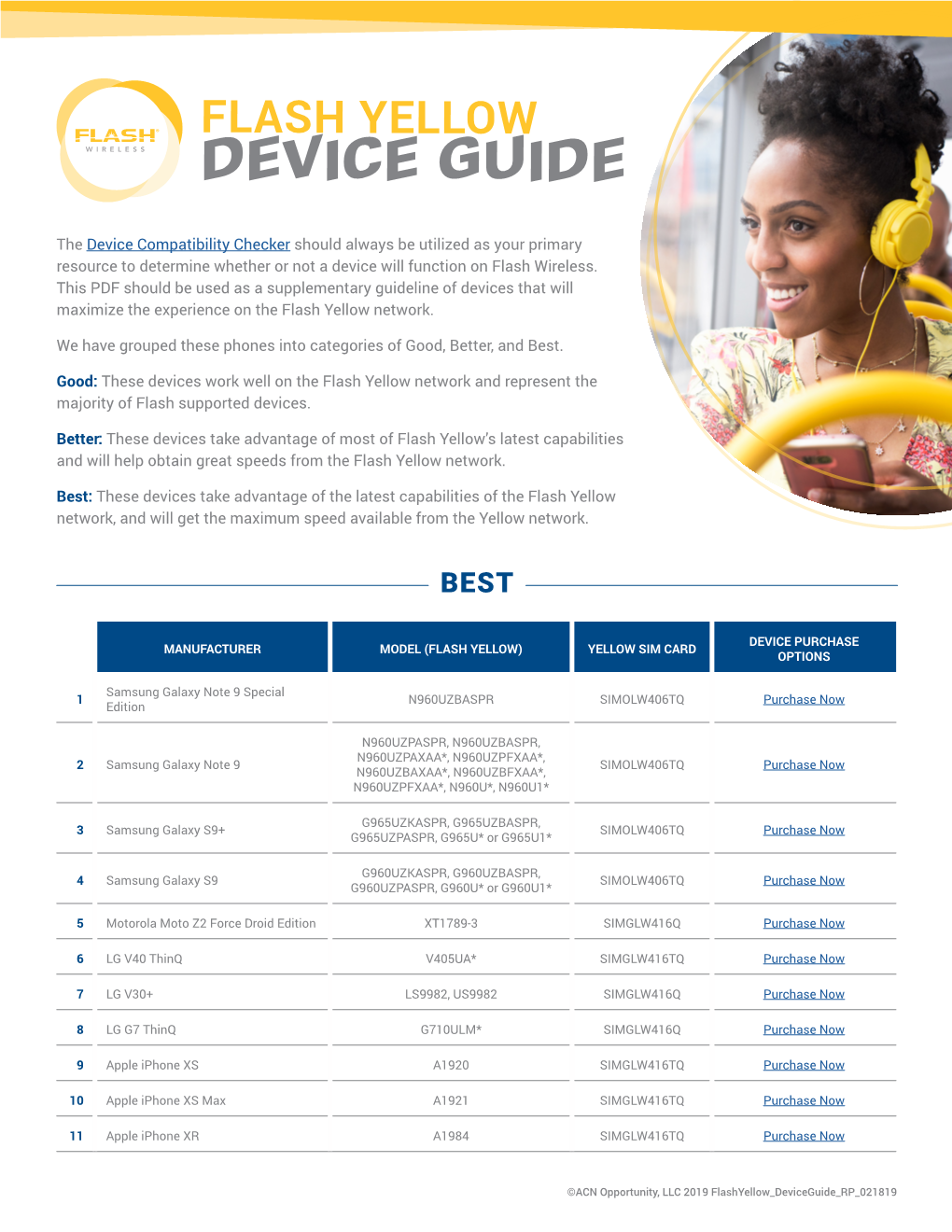 Flash Yellow Device Guide