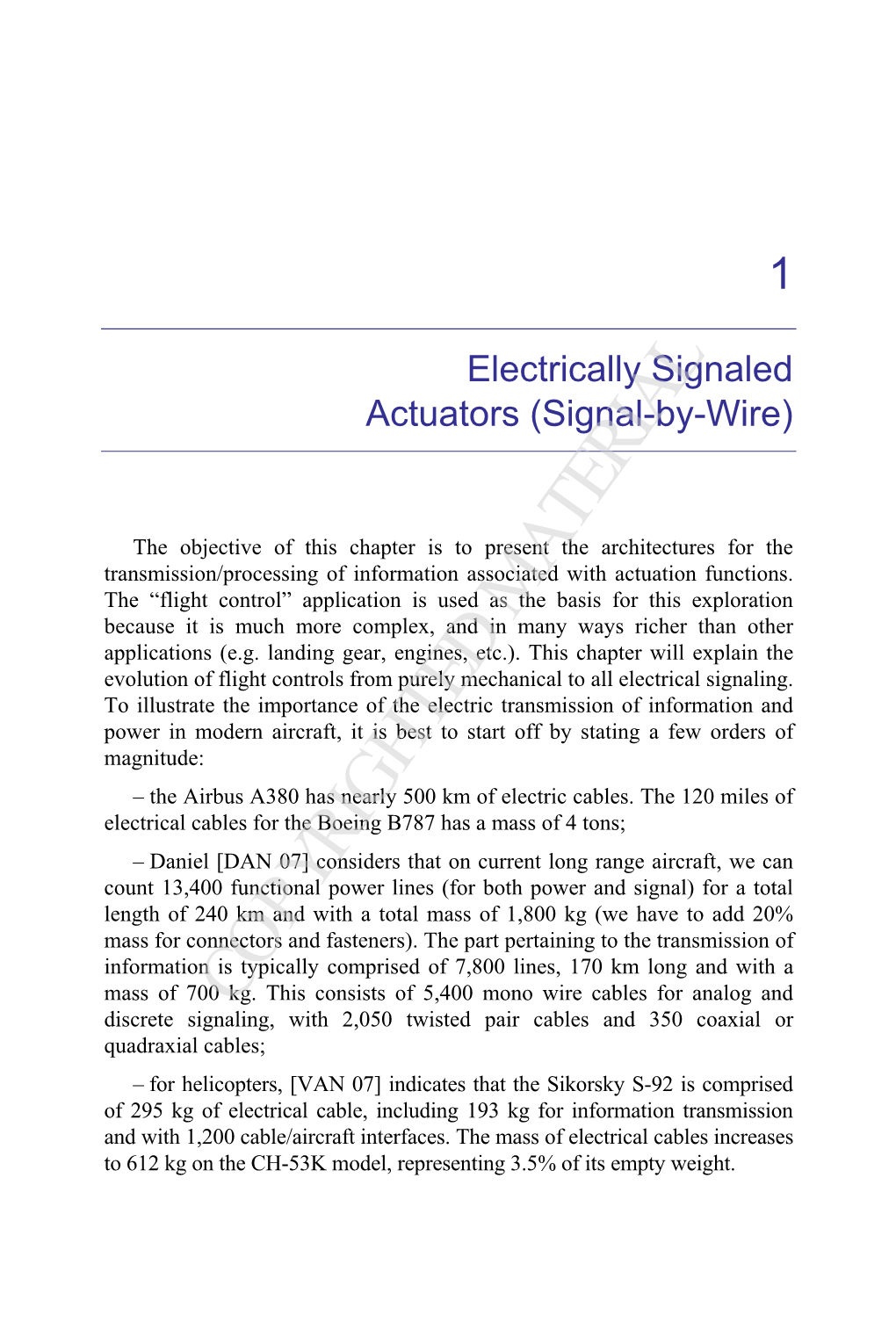Electrically Signaled Actuators (Signal-By-Wire)
