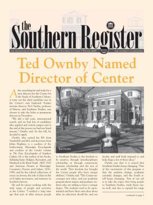 Ted Ownby Named Director of Center