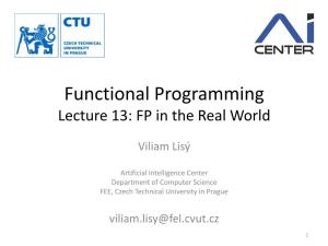 Functional Programming Lecture 1: Introduction