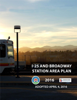 I-25 and Broadway Station Area Plan