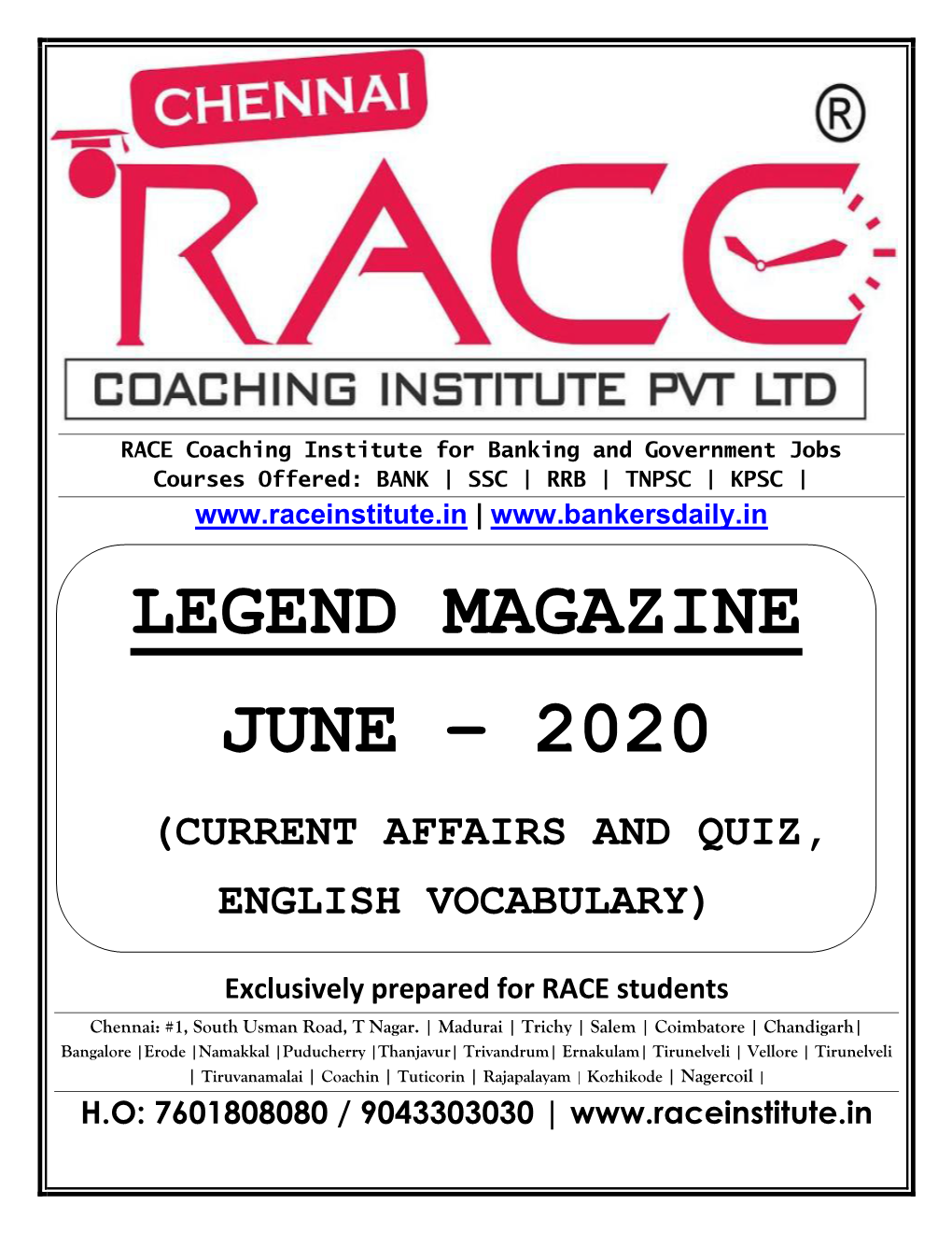 Legend Magazine June – 2020