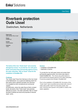 Riverbank Protection Oude Ijssel Doetinchem, Netherlands