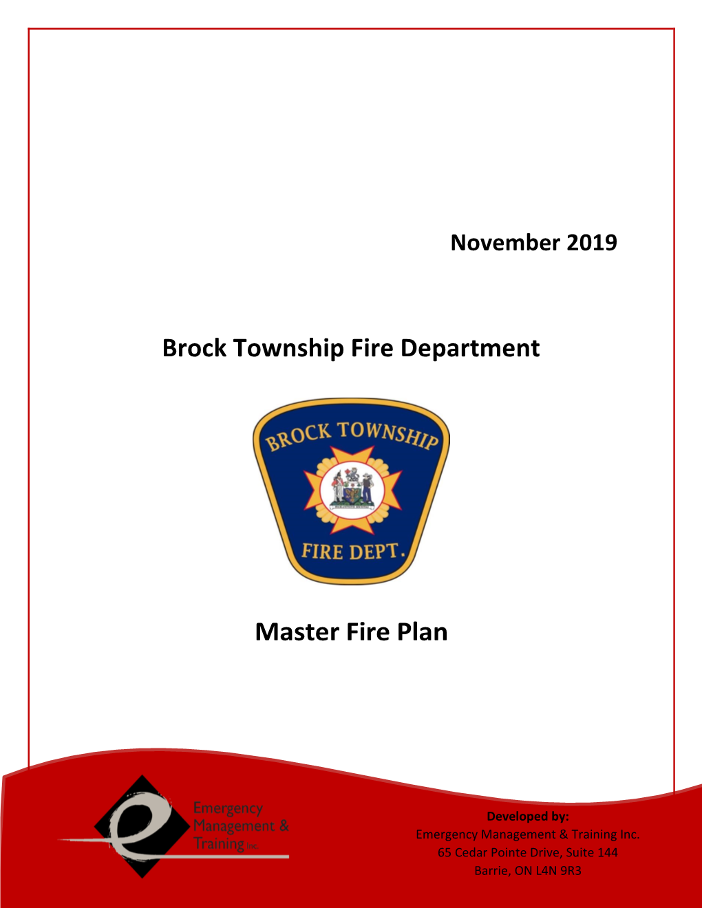 Fire Department Master Plan - DocsLib