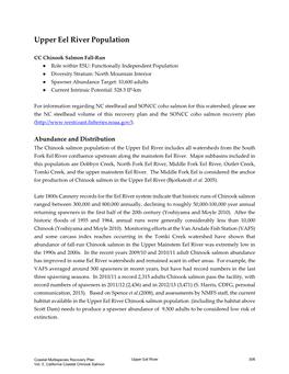Upper Eel River Population