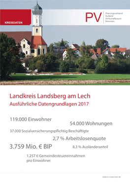 Landkreis Landsberg Am Lech 3.759 Mio. €