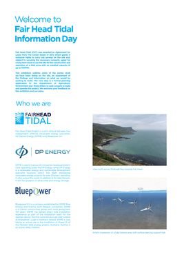 Fair Head Tidal Information Day