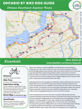 Ontario by Bike Ride Guide