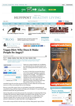 Christina Pirello: Vegan Diet: Why Does It Make People So Angry?