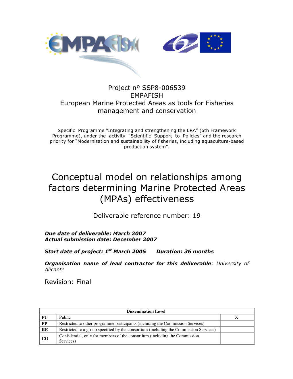 Conceptual Model on Relationships Among Factors Determining Marine Protected Areas (Mpas) Effectiveness