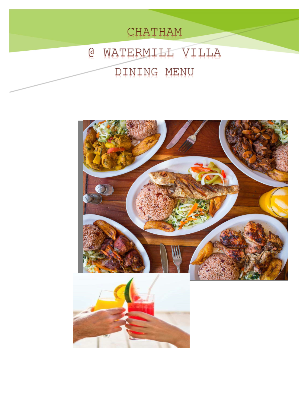 MENU CARD- Chatham@Watermillvilla.Pdf