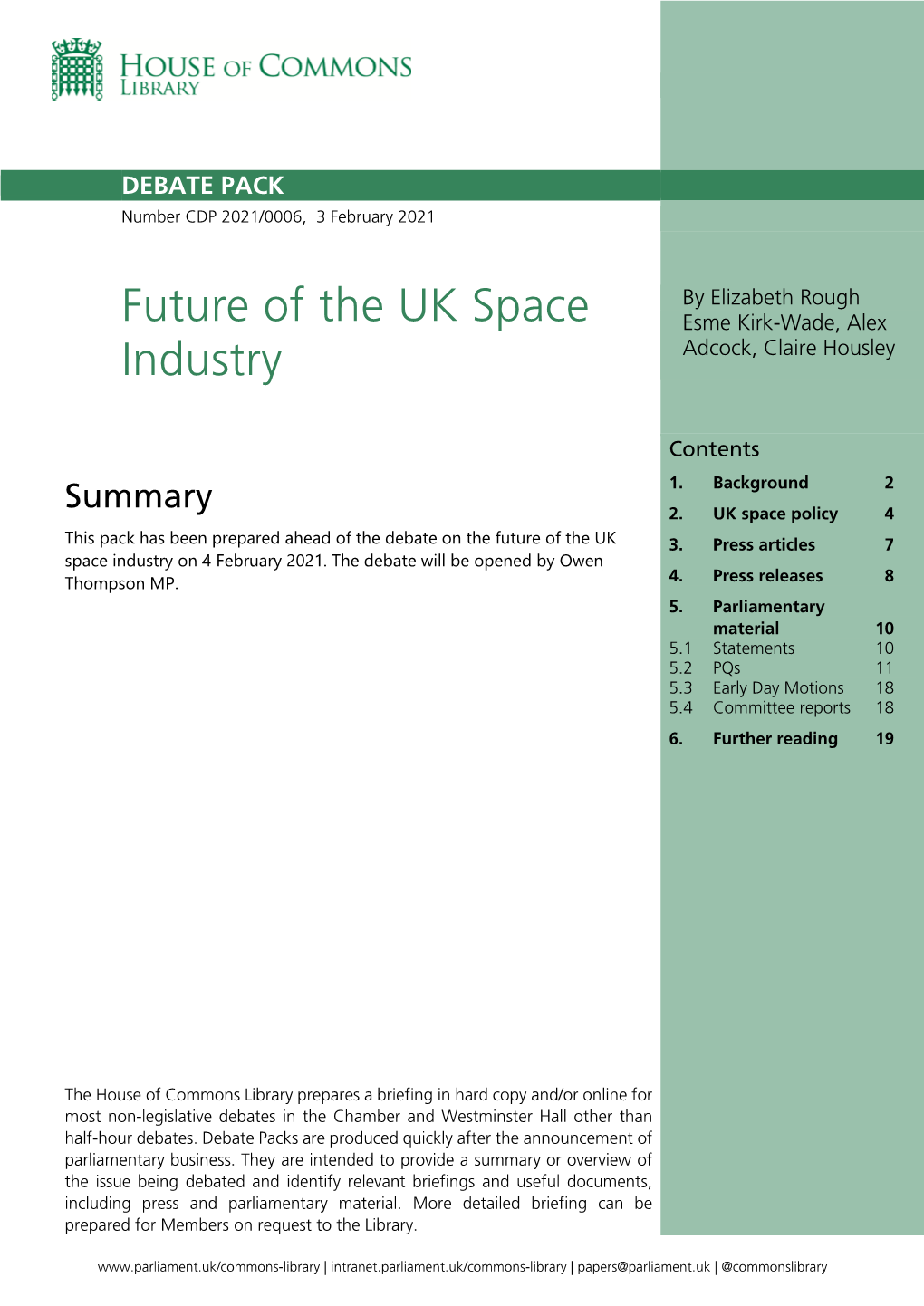 Future of the UK Space Industry 3