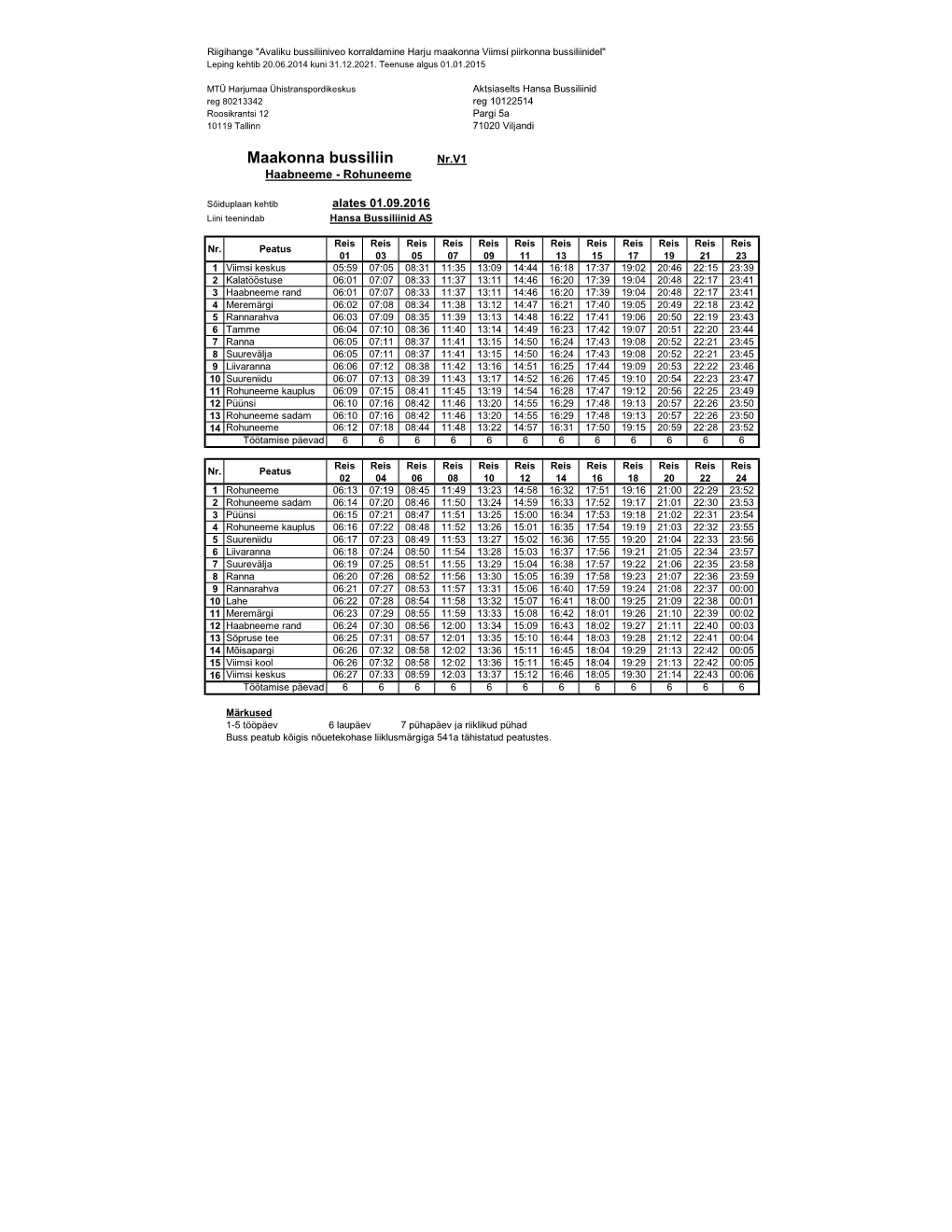 01B-Schedule for Line, Version 1.3.0724