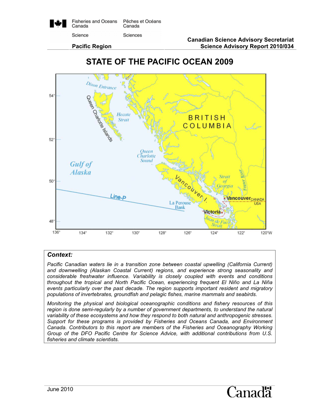 State of the Pacific Ocean 2009