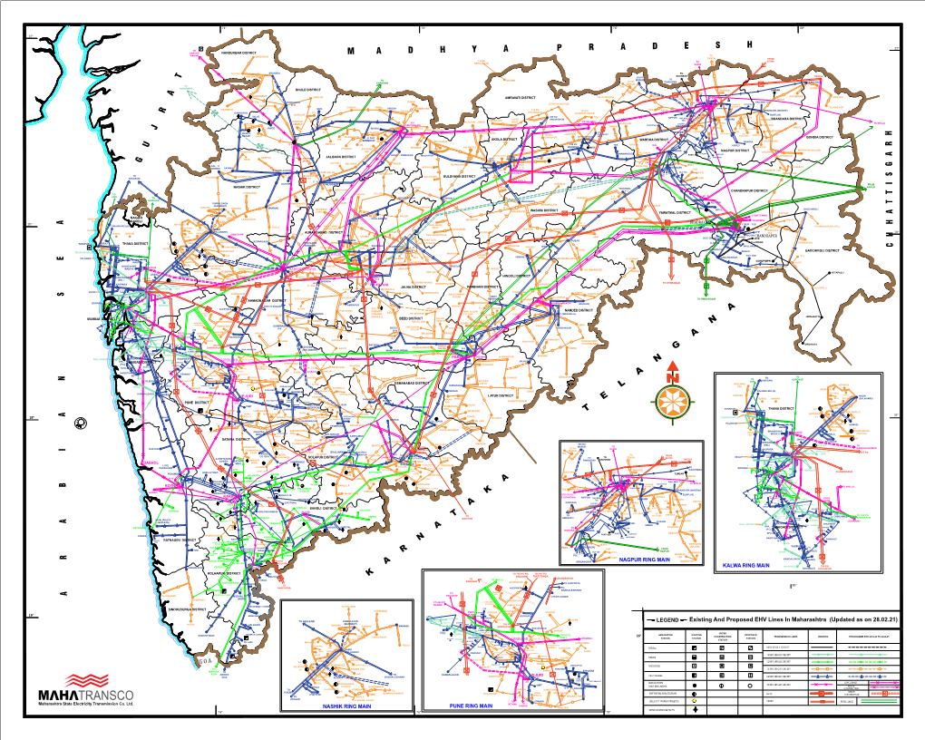 Transco Nilwande - Hydro Lonand to Koyna to Karad Nashik Ring Main Pune Ring Main Phaltan