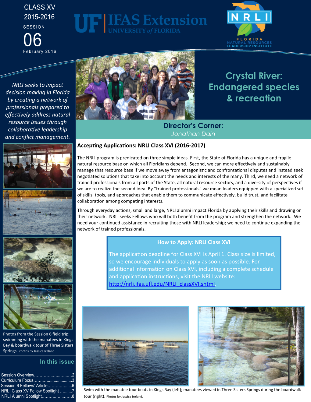 Session 6: Crystal River: Endangered Species & Recreation