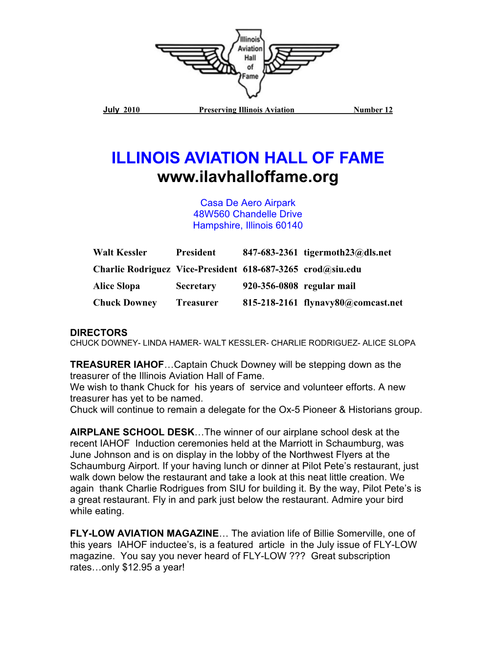 Illinois Aviation Hall of Fame