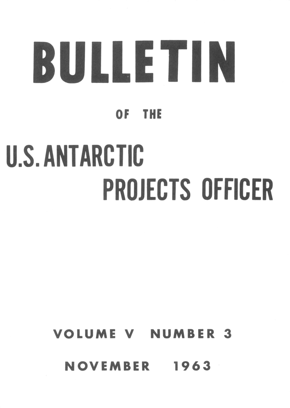 U.S. Antarctic Projects Officer