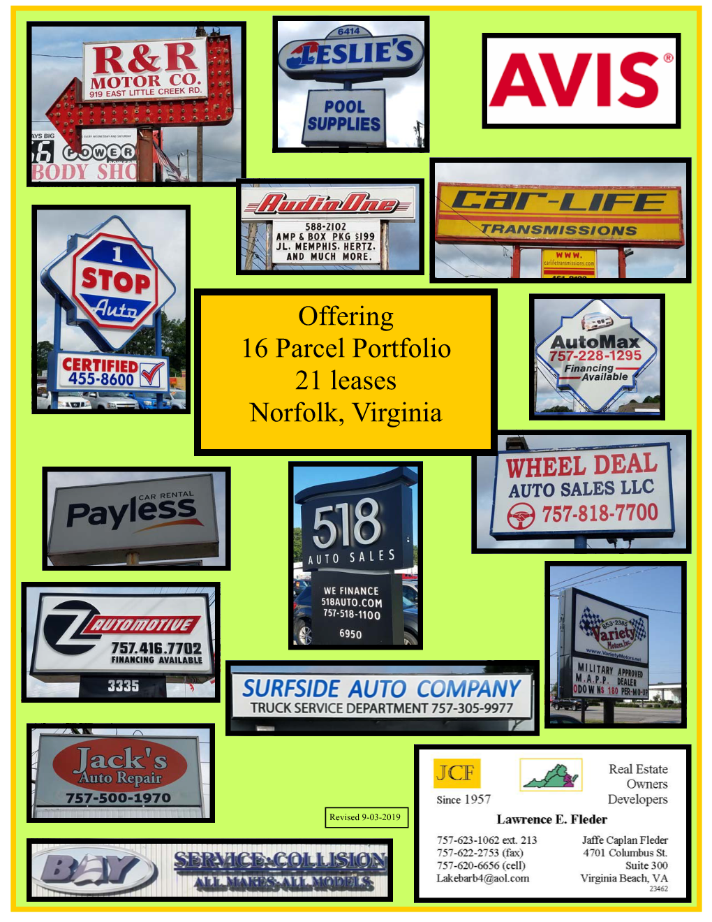 Offering 16 Parcel Portfolio 21 Leases Norfolk, Virginia