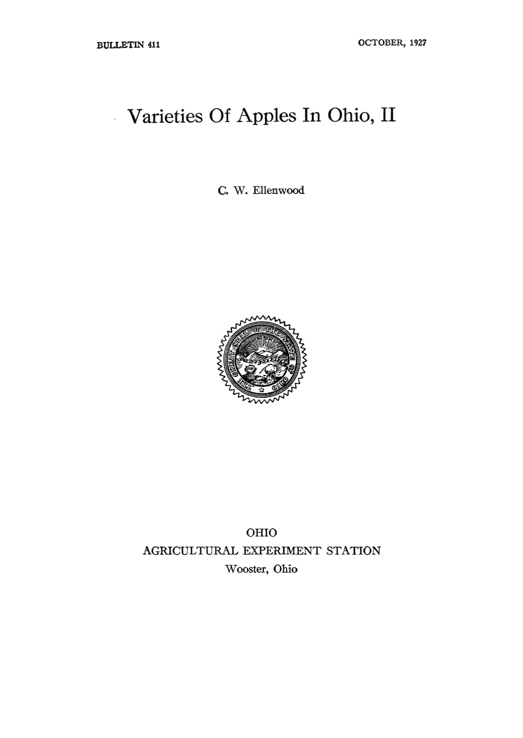 Varieties of Apples in Ohio, II