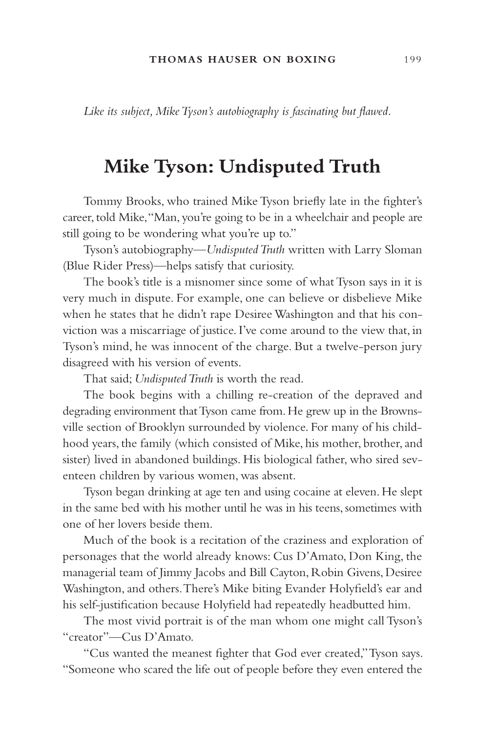 Mike Tyson: Undisputed Truth