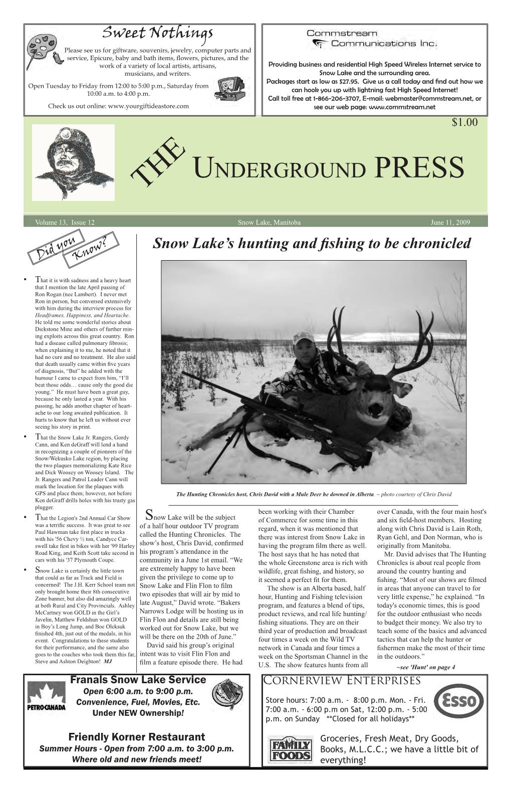 Underground PRESS June 11, 2009
