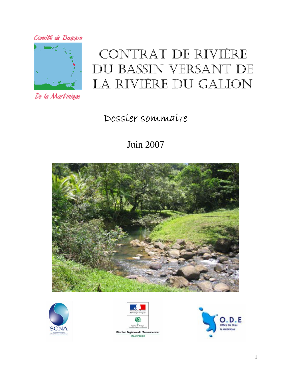 Contrat De Rivi∞Re Du Bassin Versant De La Rivi