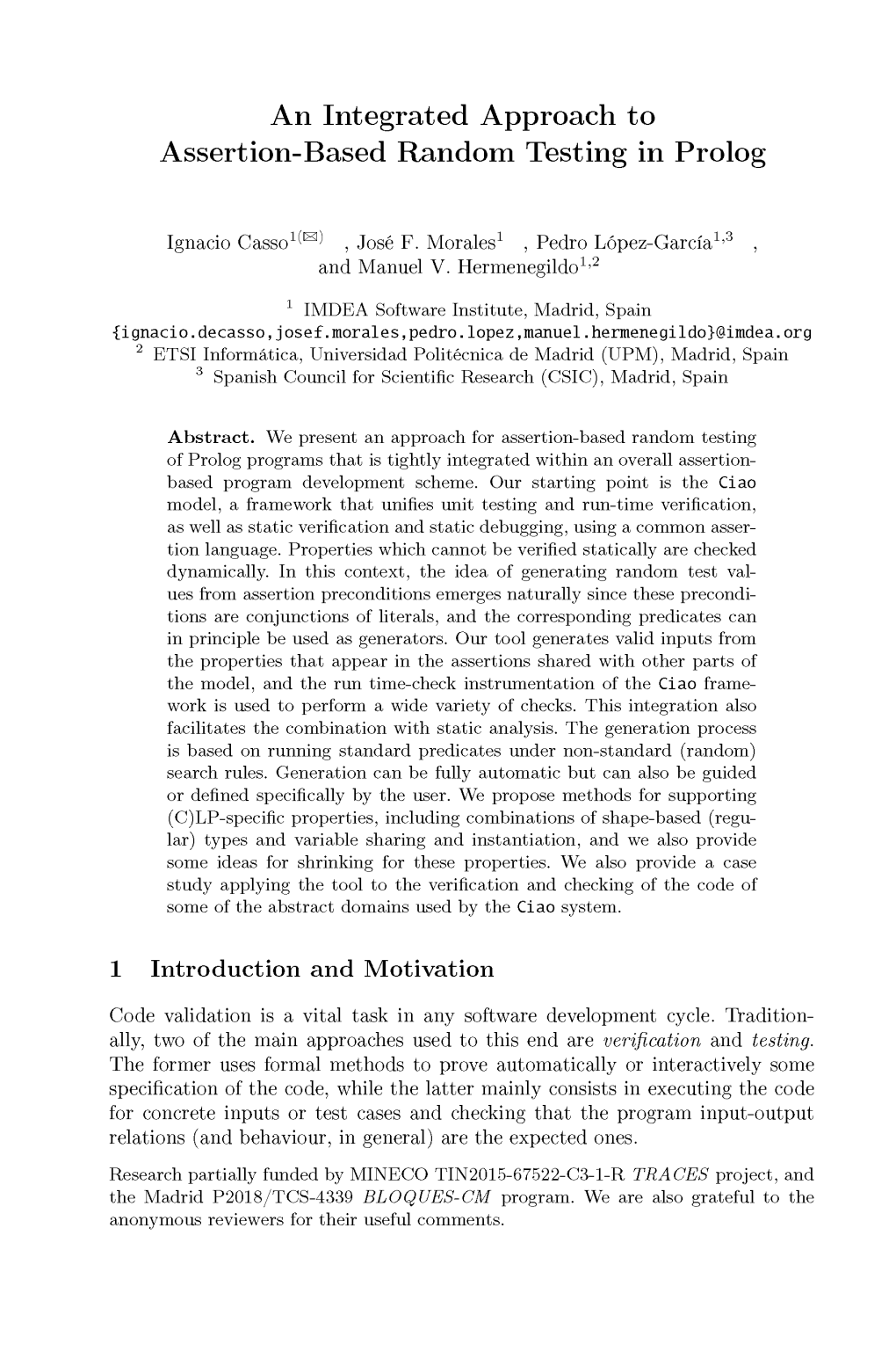 An Integrated Approach to Assertion-Based Random Testing in Prolog