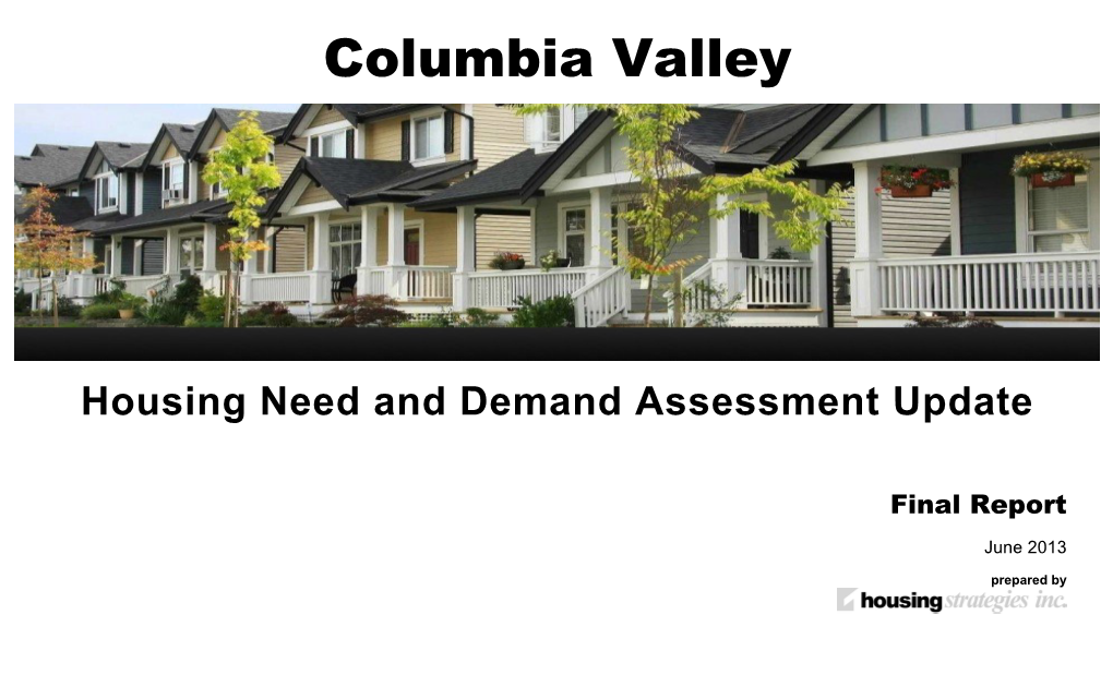 Housing Need and Demand Assessment Update