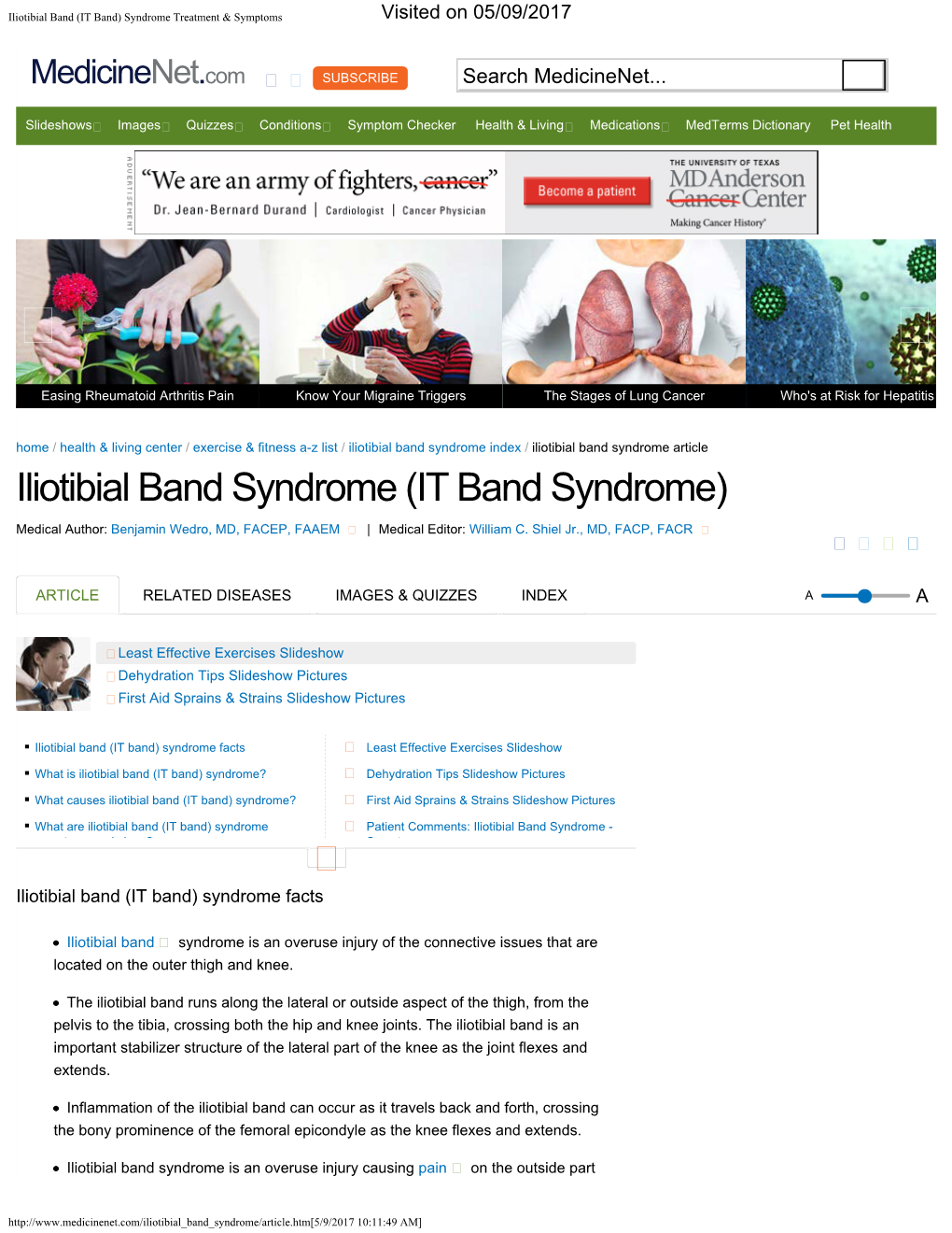 Iliotibial Band (IT Band) Syndrome Treatment & Symptoms