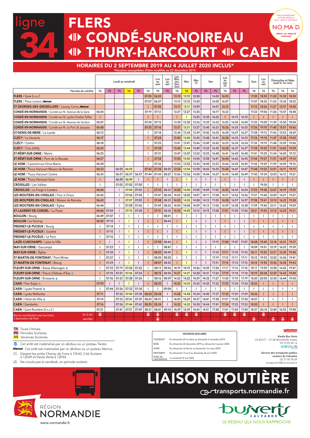 LIAISON ROUTIÈRE Transports.Normandie.Fr