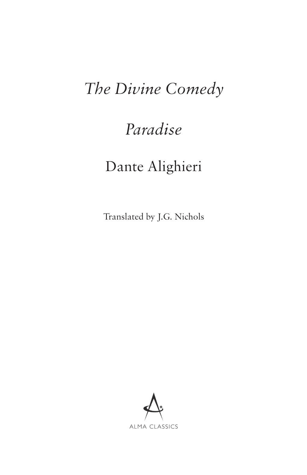 The Divine Comedy Paradise