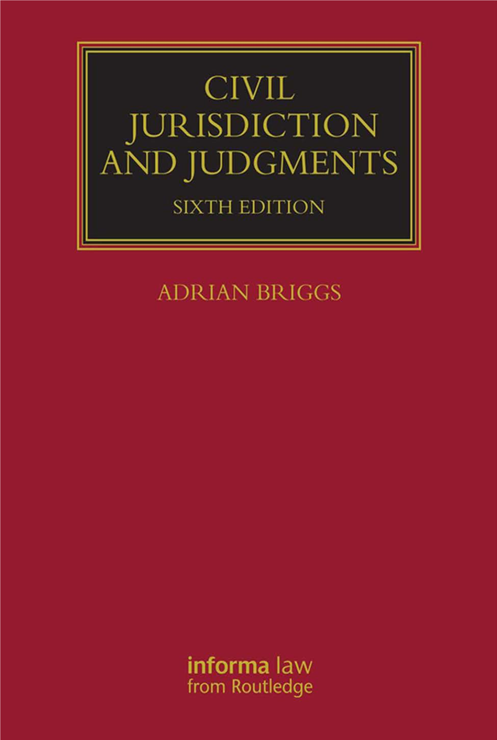 Civil Jurisdiction and Judgments