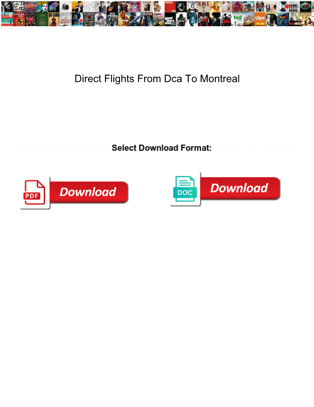 Direct Flights from Dca to Montreal