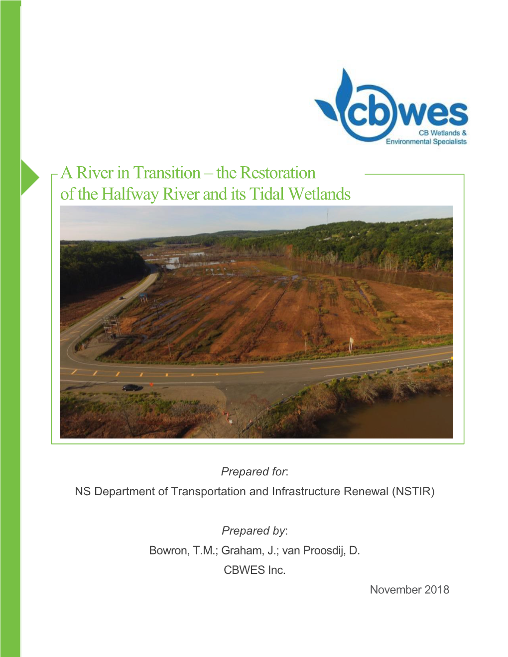 The Restoration of the Halfway River and Its Tidal Wetlands