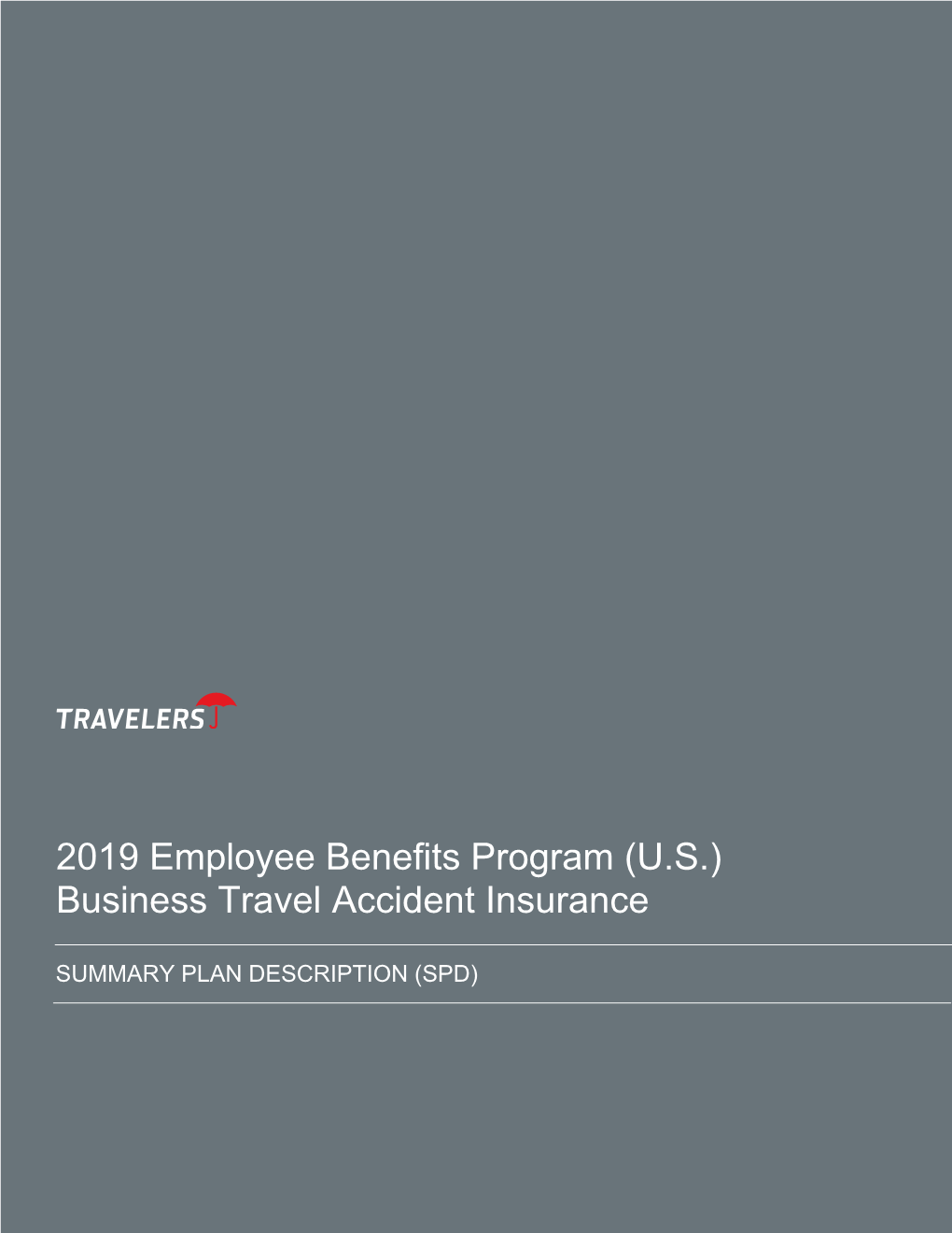 2019 Employee Benefits Program (U.S.) Business Travel Accident Insurance