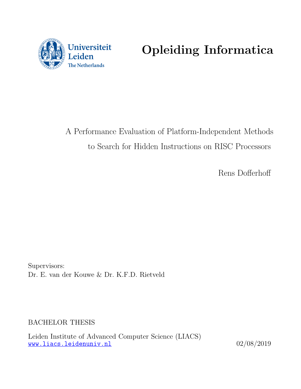 A Performance Evaluation of Platform-Independent Methods to Search for Hidden Instructions on RISC Processors