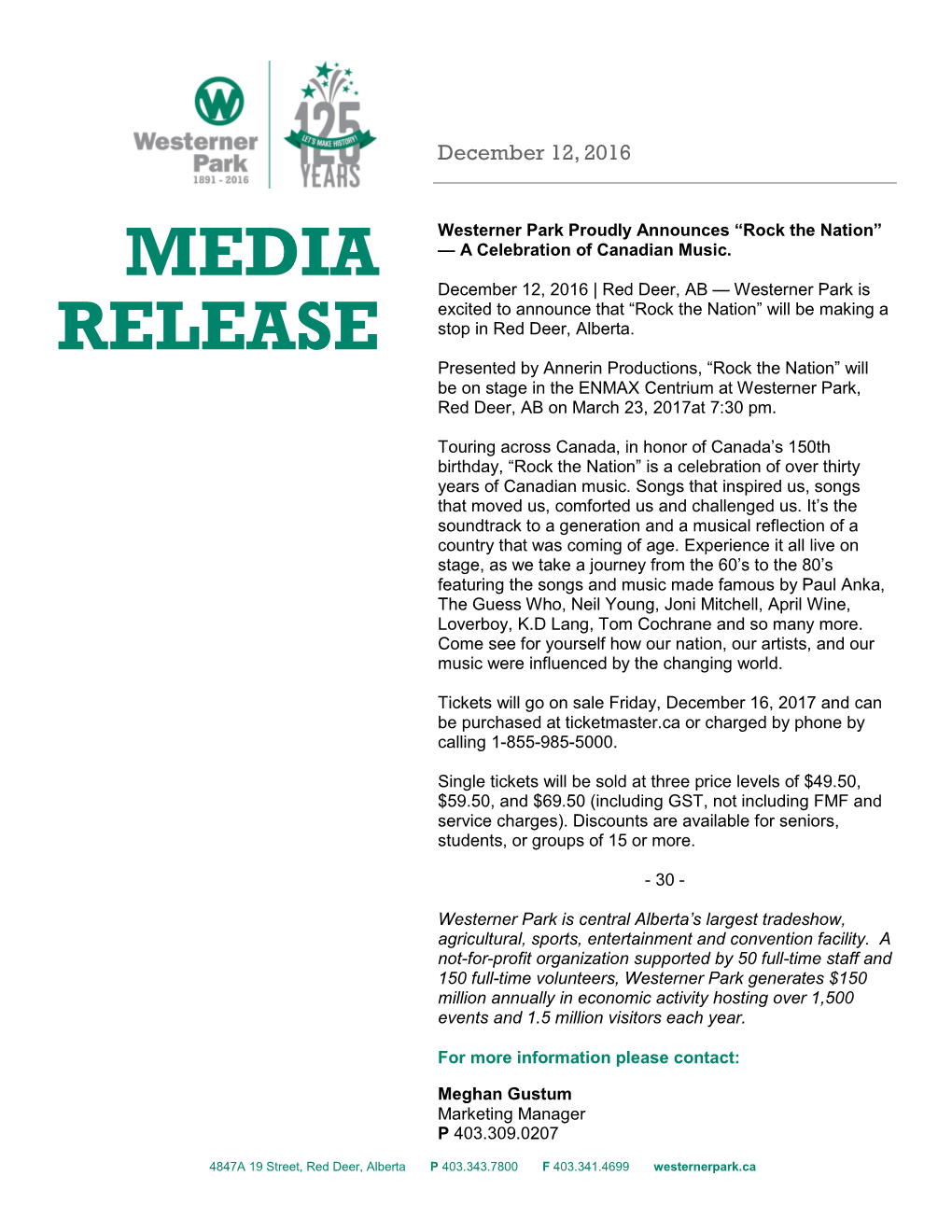 Media Release