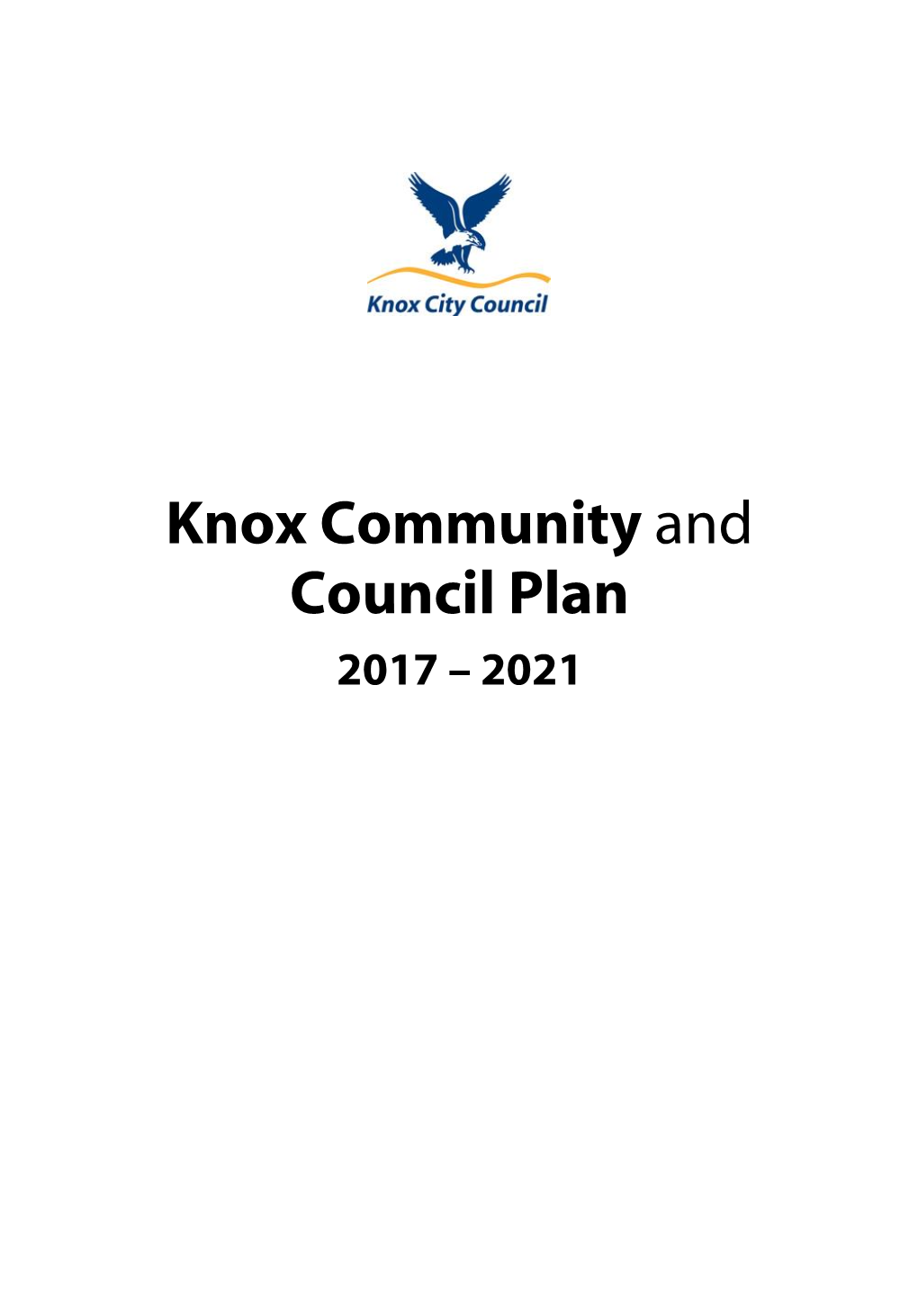 Knox Community and Council Plan 2017-2021