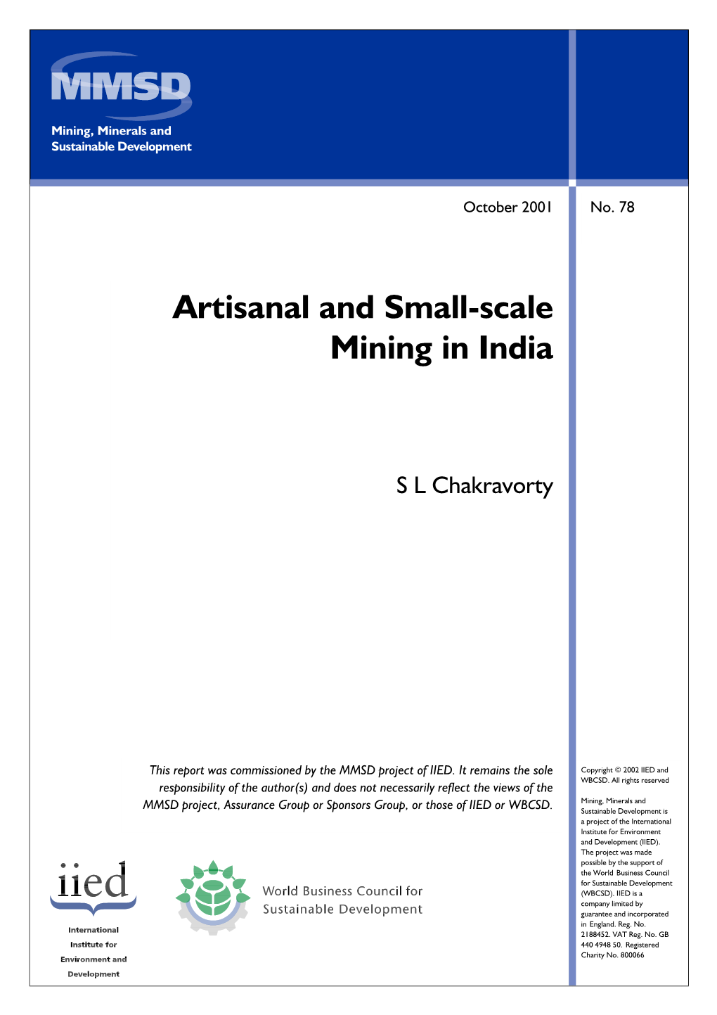 Artisanal and Small-Scale Mining in India