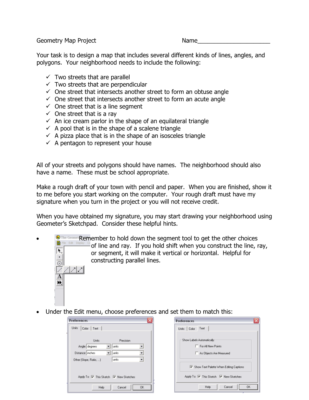 Geometry Map Project